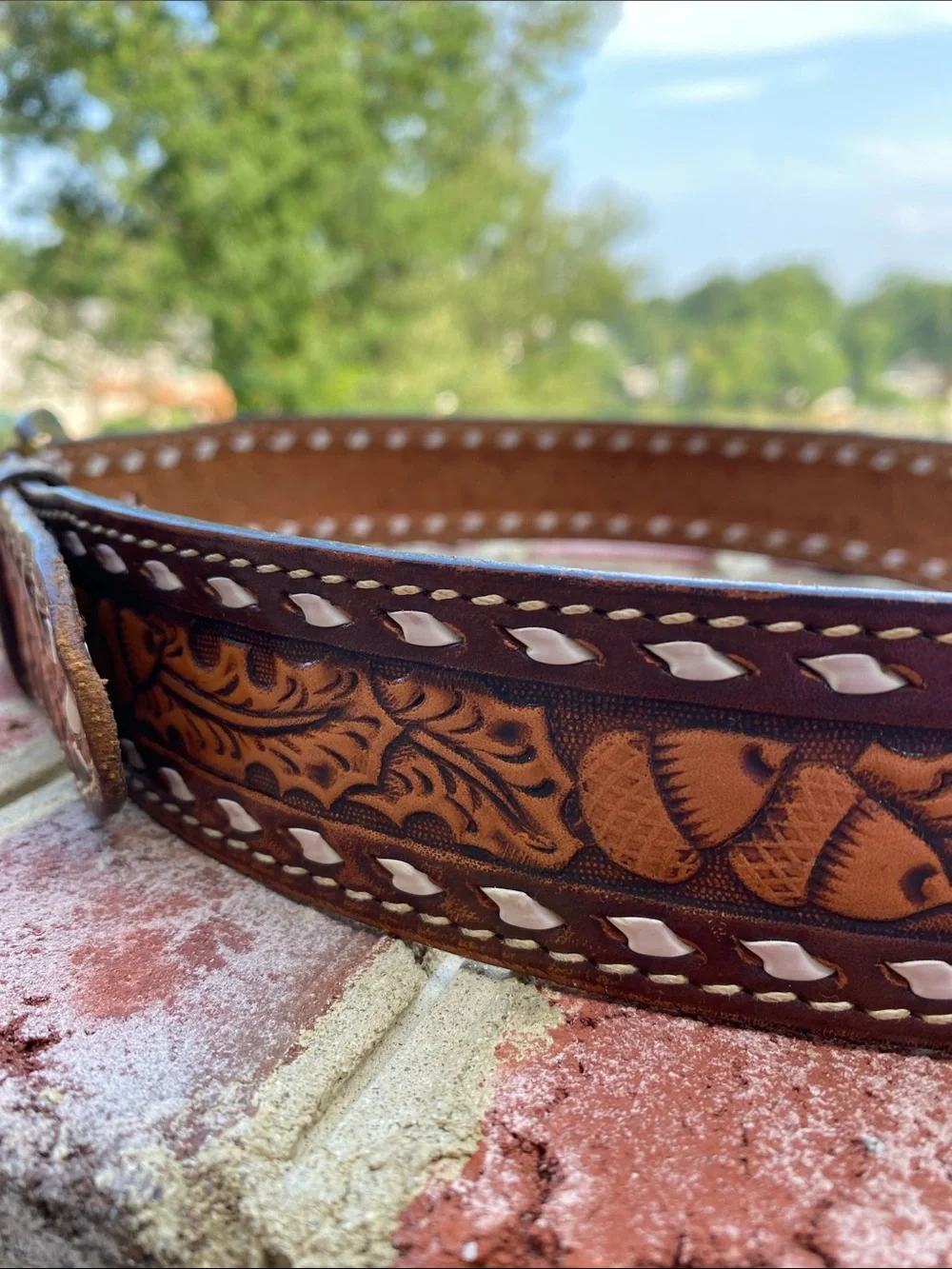 TEX TAN Genuine Cowhide Belt Size 34